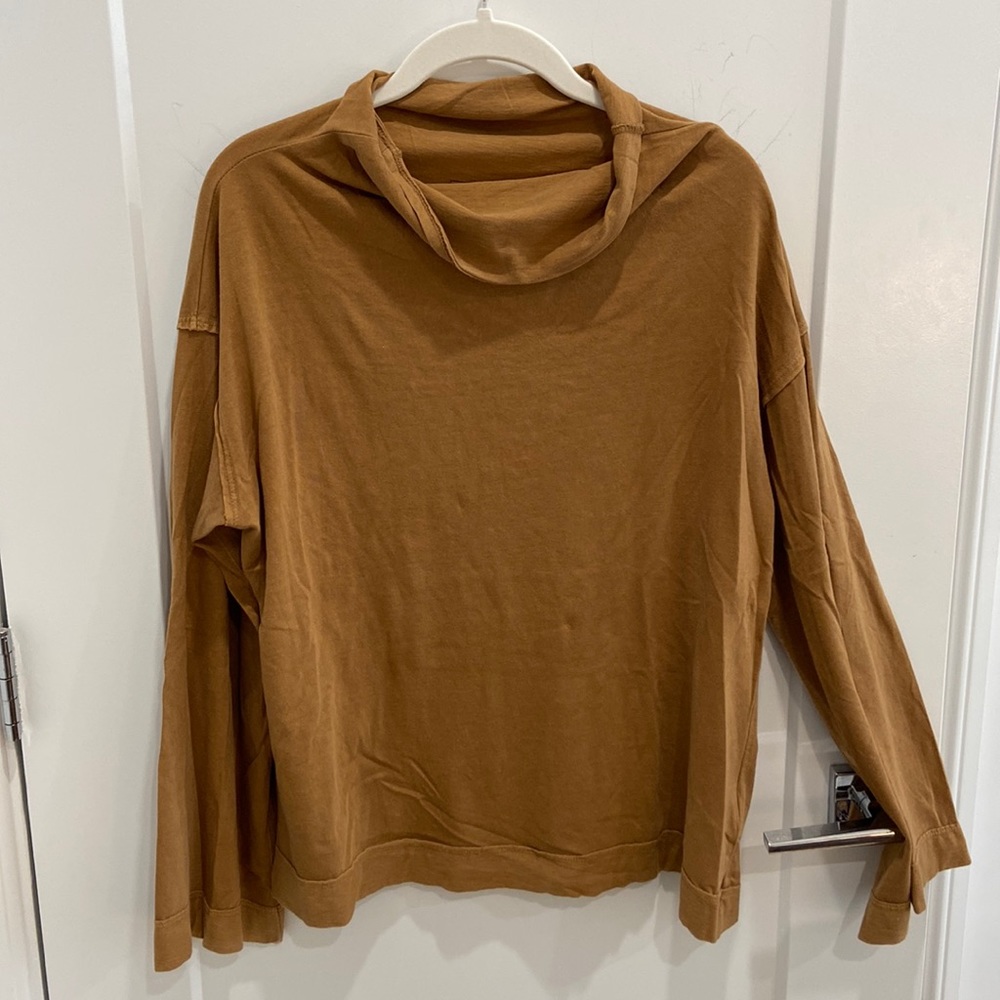 Free People mock neck oversized top